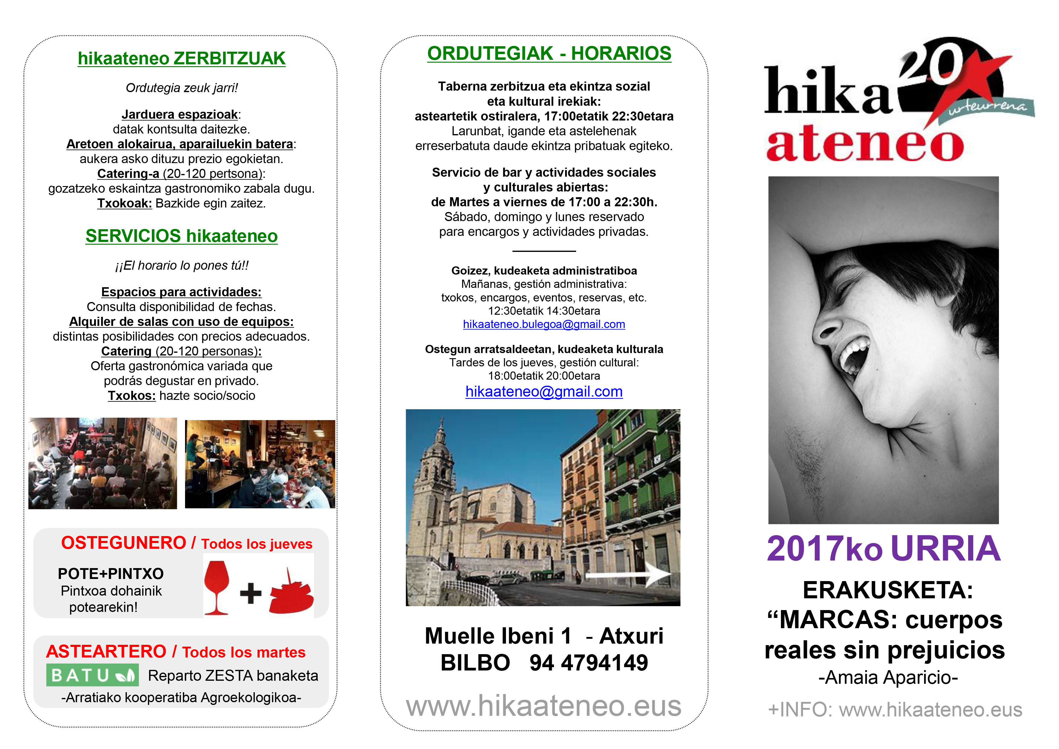 Agenda Hika Ateneo Bilbao Urria 2017 Octubre